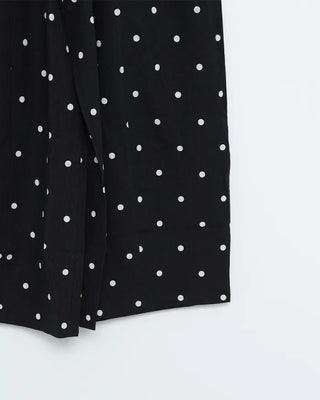 Linen Dot Wide Easy Pants