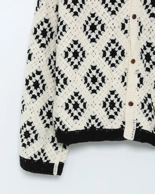 Vintage Jade Pattern Cardigan