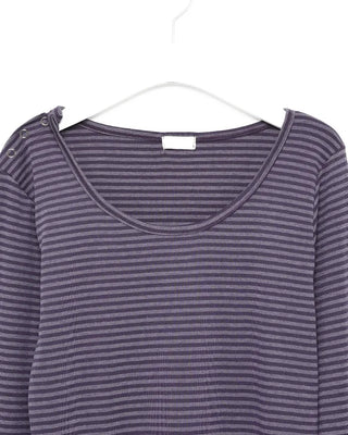 2-way striped long-sleeve T-shirt