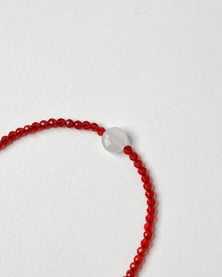 Crystal bead bracelet