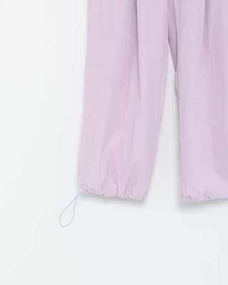 Colorful pintuck wide-leg pants