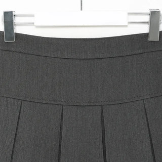 Big pleated mini skirt