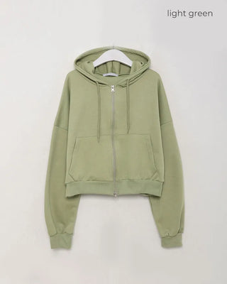 Basic Hooded Double Zip Hoodie