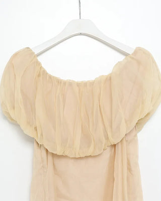 Organza Volume Off-Shoulder Blouse
