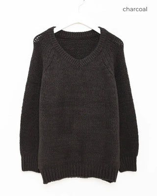 (Unisex) Basic V-Neck Knit