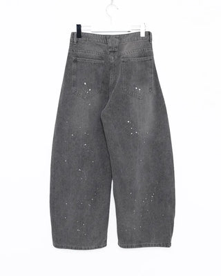 Painted balloon denim pants