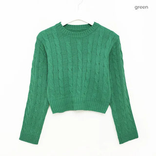 Cropped Cable Knit