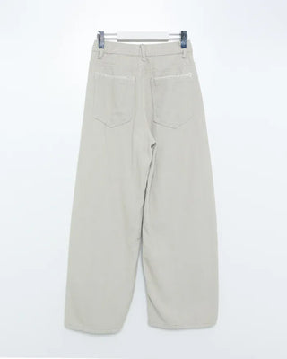 Slit balloon cotton pants