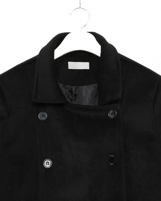Double-collar short coat