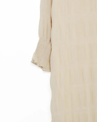 Chiffon pleated long dress