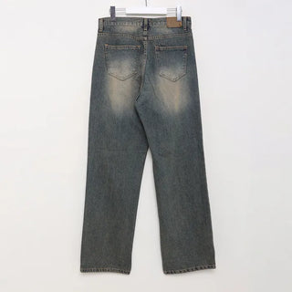 (Unisex) Vintage Washed Denim Pants