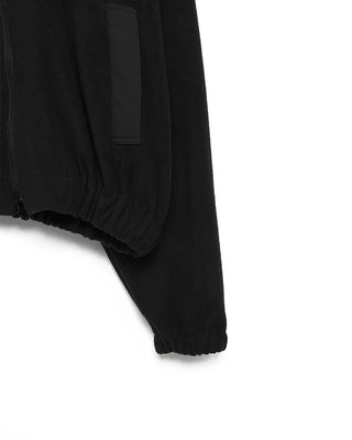 Cropped fleece jacket