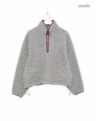 Half-zip border fleece