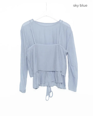 Camisole & Frill Blouse Set
