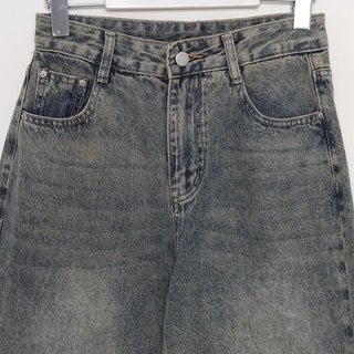 Vintage Washed Denim Pants