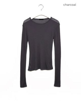 Slim-fit long-sleeved T-shirt