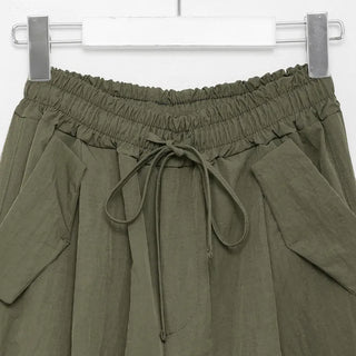 Nylon wide Joker pants