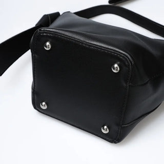 Leather square bag