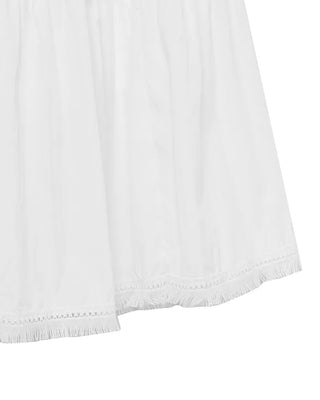 Tassel tiered long skirt