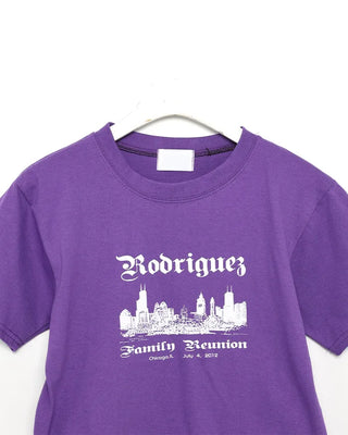 Chicago print cropped short-sleeve t-shirt