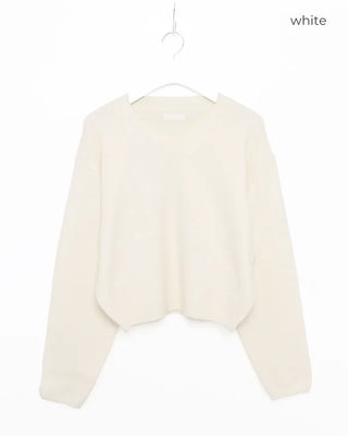 Semi-Clothed V-Neck Knit