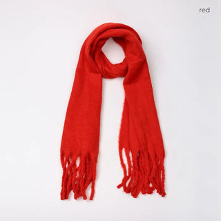 Plain Long Hairy Scarf