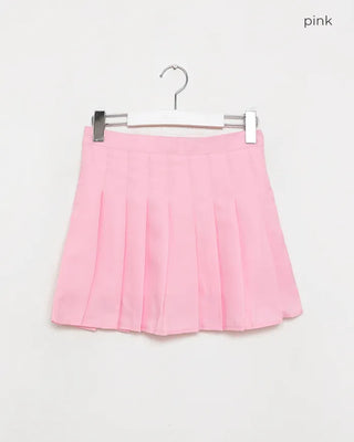 Simple pleated mini skirt