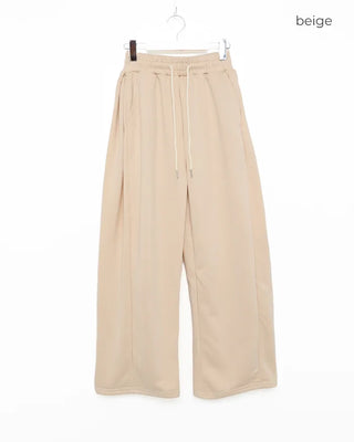 Elastic wide sweatpants