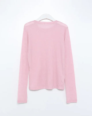 Tencel Round Long Sleeve T-Shirt