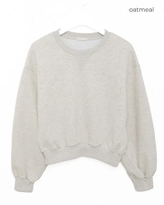 Voluminous Cropped Sweatshirt