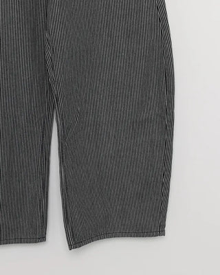 Striped denim pants