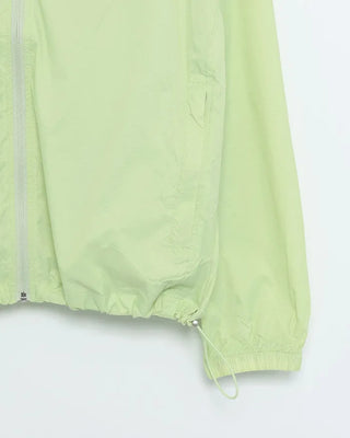 Drawstring coat hooded windbreaker