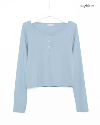 Half-button T-shirt
