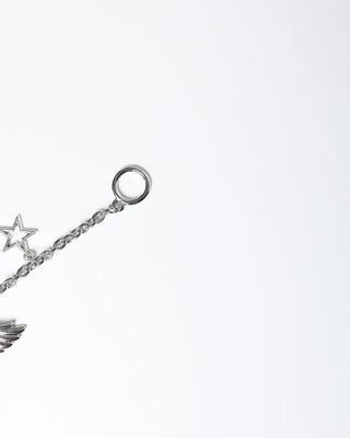 Wing Star Charm Chain Bracelet