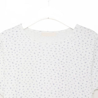 Flower short-sleeved T-shirt