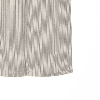Linen striped elastic waist pants