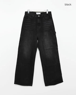 Double knee carpenter denim pants