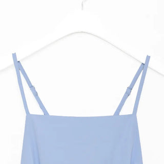 Sleeveless Shirred Long Dress