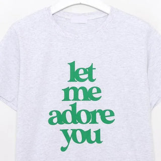 adore lettering T-shirt