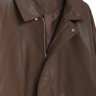 Colored leather jacket