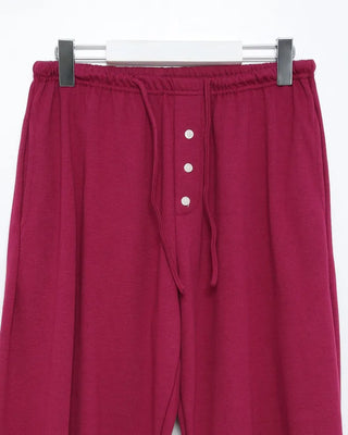 Button-point colorful summer sweatpants