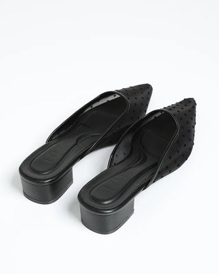 Dot mesh flat shoes