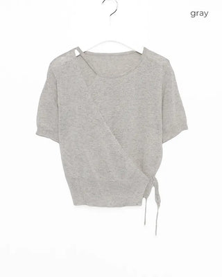 Asymmetrical Wrap Knit