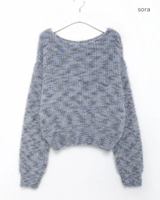 Mixed fur knit