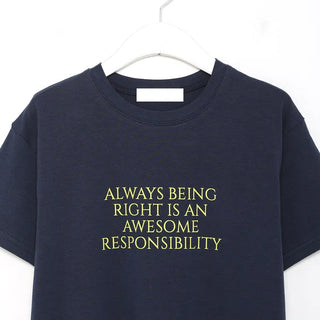 Always Lettering Half-Sleeve T-Shirt