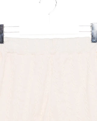 Elastic waistband wave jacquard knit pants