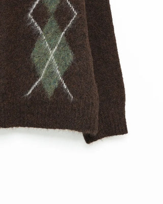 Mohair Argyle Cardigan
