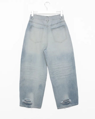 Vintage Washed Light Denim Pants