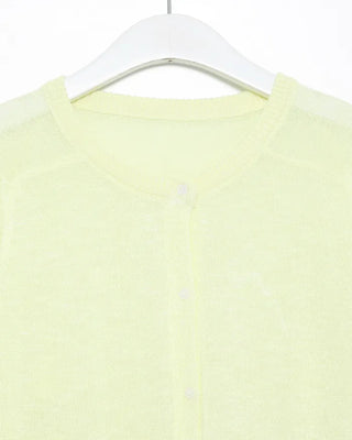 See-through button cardigan