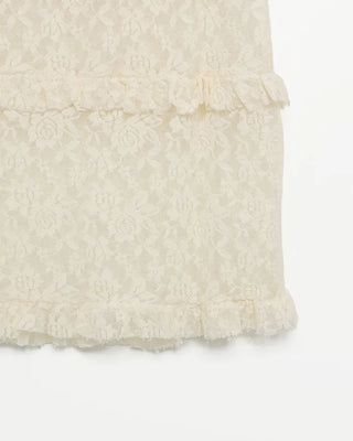 Lace long skirt